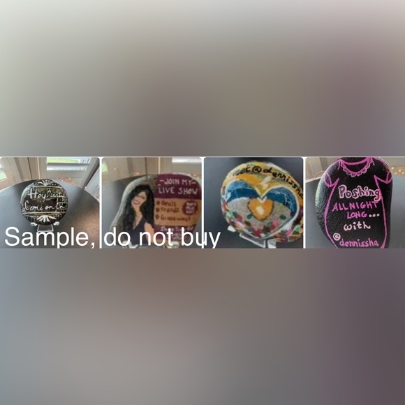 Artisan Custom Adorned Rock Other - SAMPLE LISTING, do buy—read description~Custom Promotional Rock